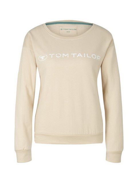 TOM TAILOR Pyjamaoberteil Sweatshirt mit Logo Print  günstig online kaufen