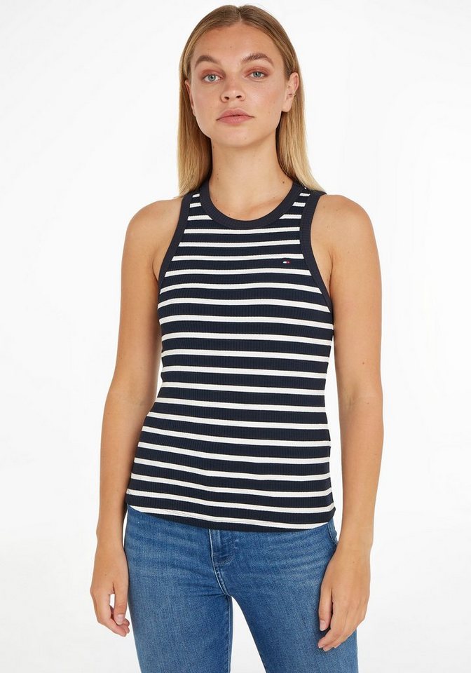 Tommy Hilfiger Ripptanktop SLIM 5X2 RIB TANK TOP NS trägerloses elastisches günstig online kaufen