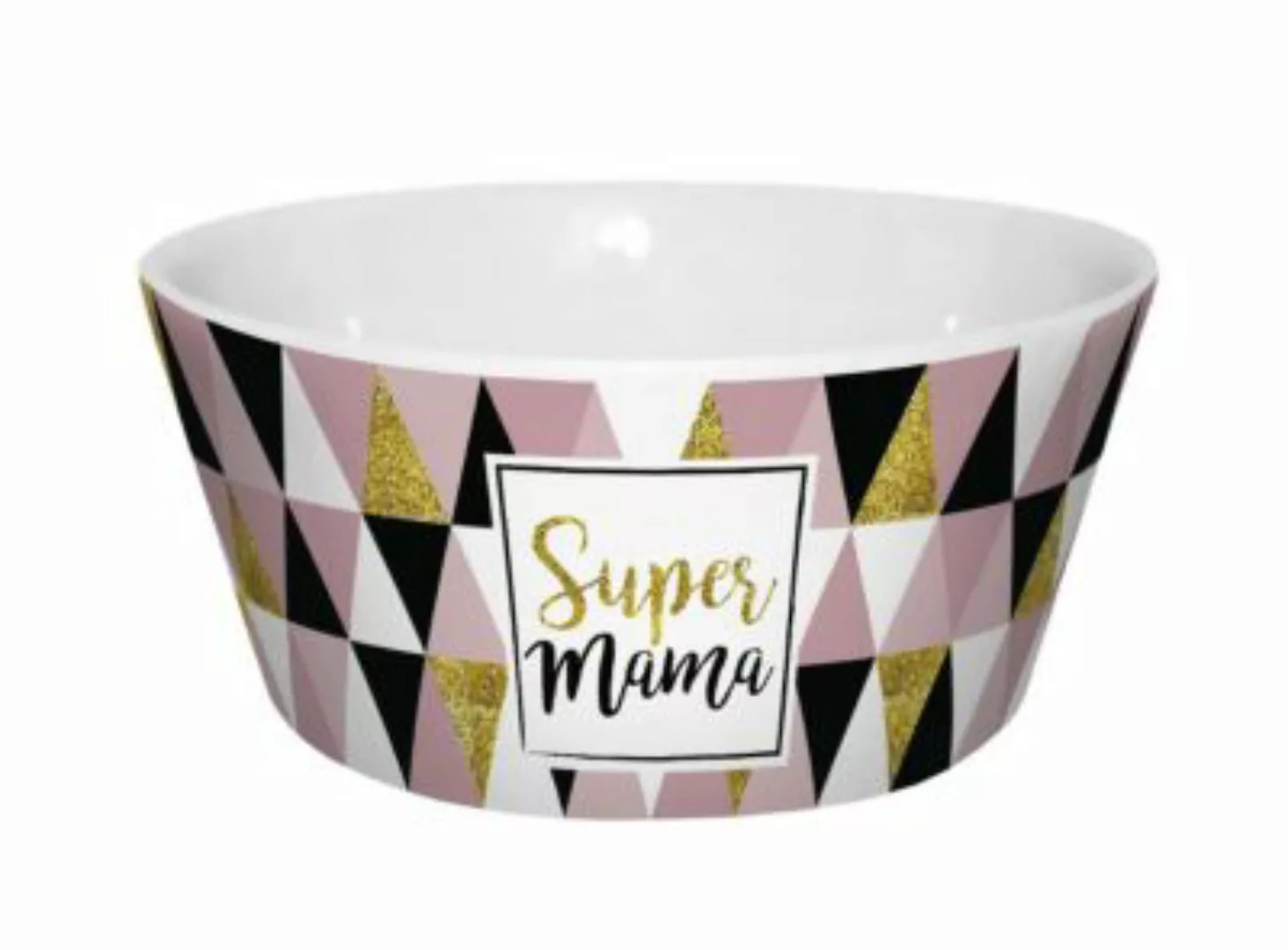 Geda Labels Müslischale Super Mama Muster 400ml Müslischalen bunt günstig online kaufen
