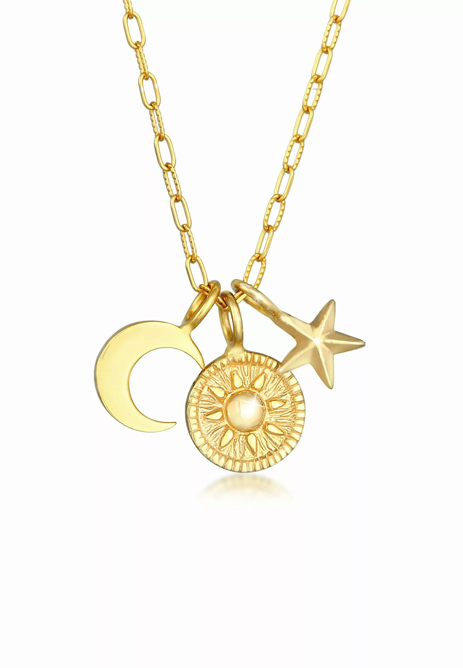 Elli Kette mit Anhänger Sonne Mond günstig online kaufen
