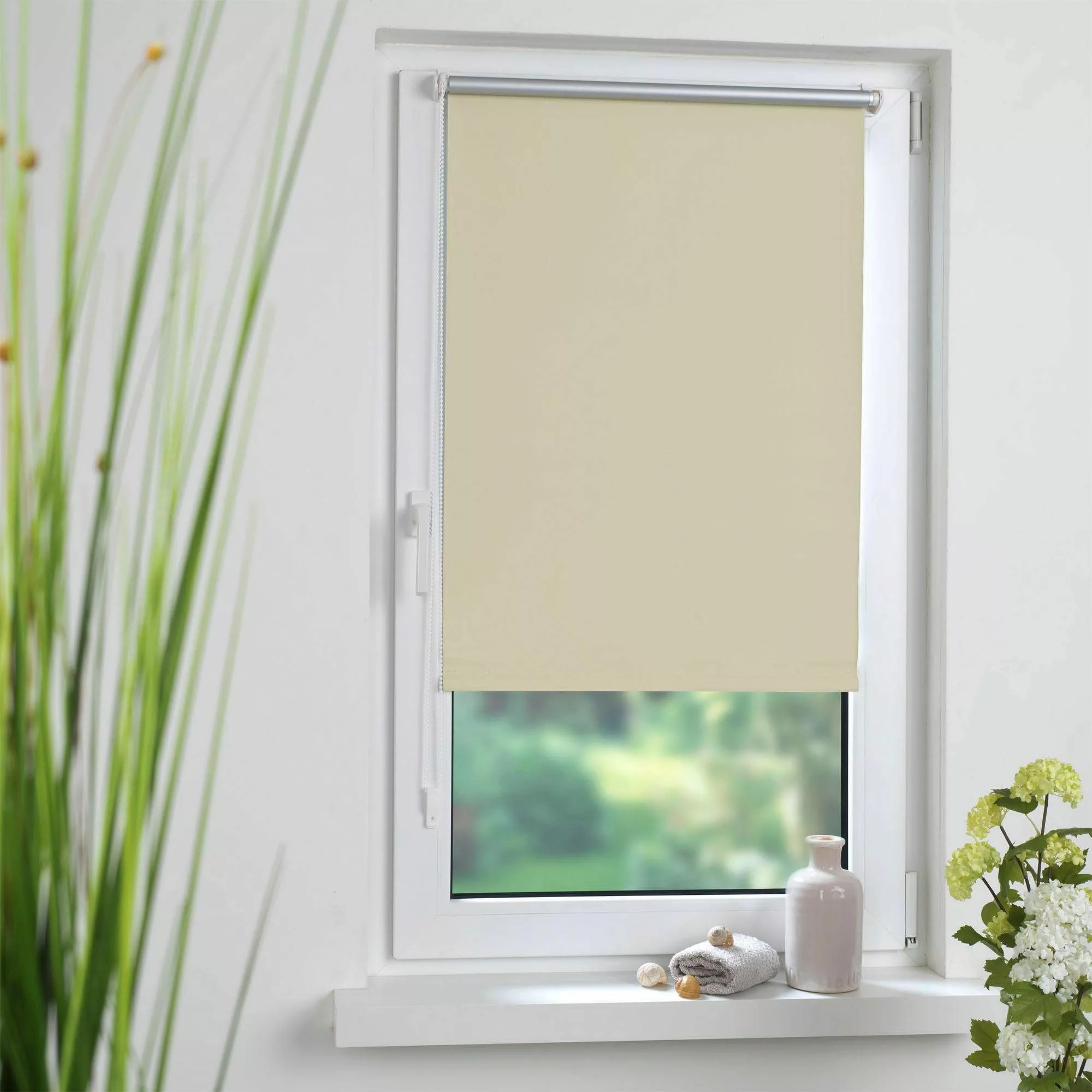 Seitenzugrollo, Liedeco, verdunkelnd, ohne Bohren, Klemmfix günstig online kaufen