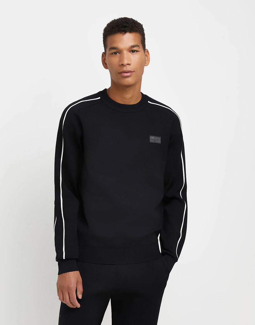 River Island – Strickpullover in Schwarz, Kombiteil günstig online kaufen