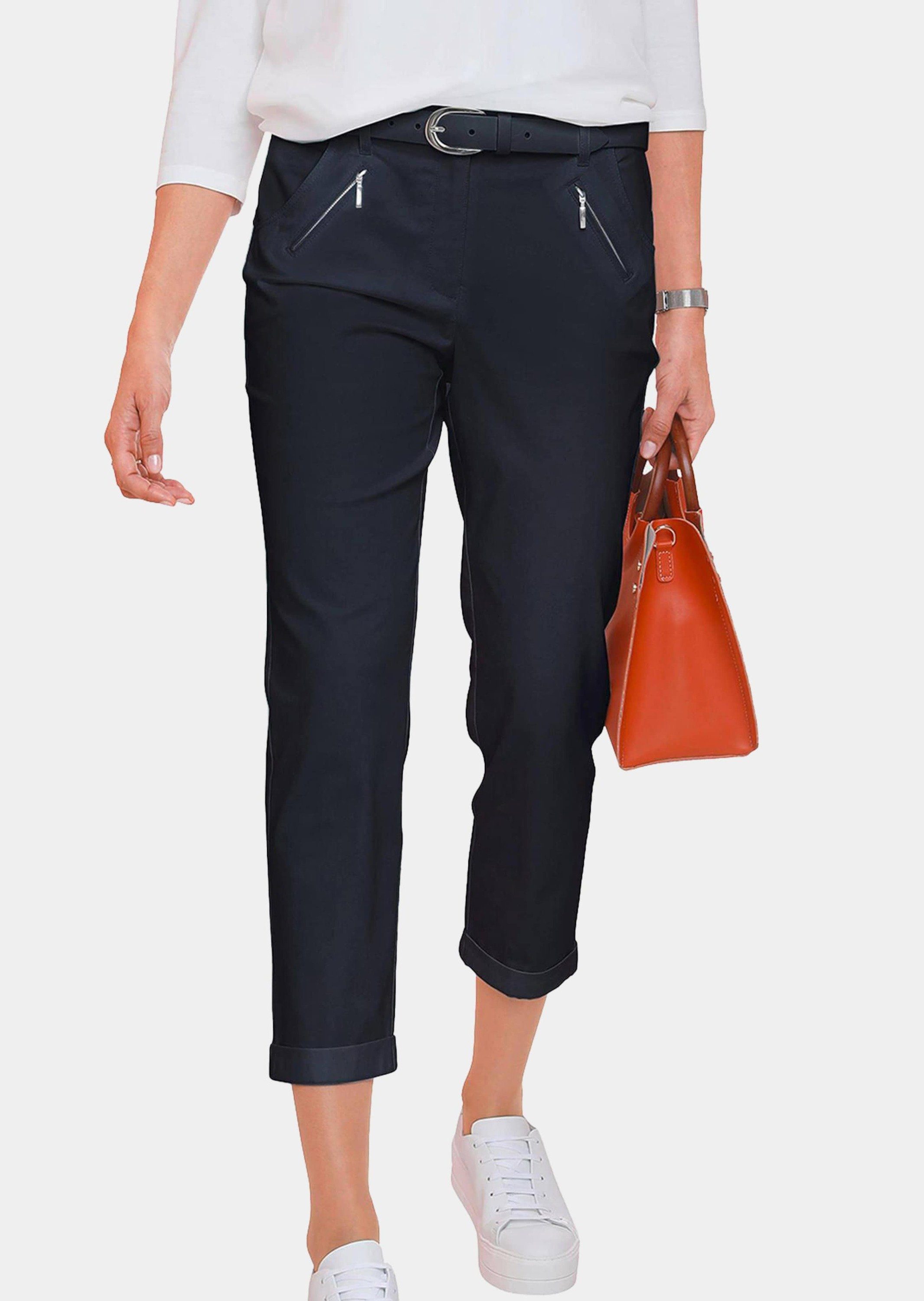 GOLDNER 7/8-Caprijeans Lässige Chinohose mit weichem günstig online kaufen