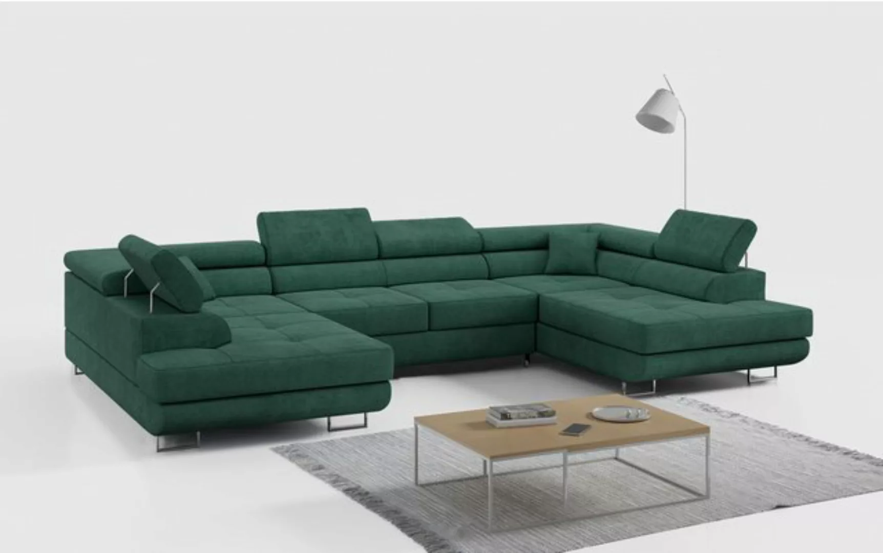 MKS MÖBEL Ecksofa GUSTAW U, Set, Wohnzimmer - Wohnlandschaft, U-Form Couch günstig online kaufen