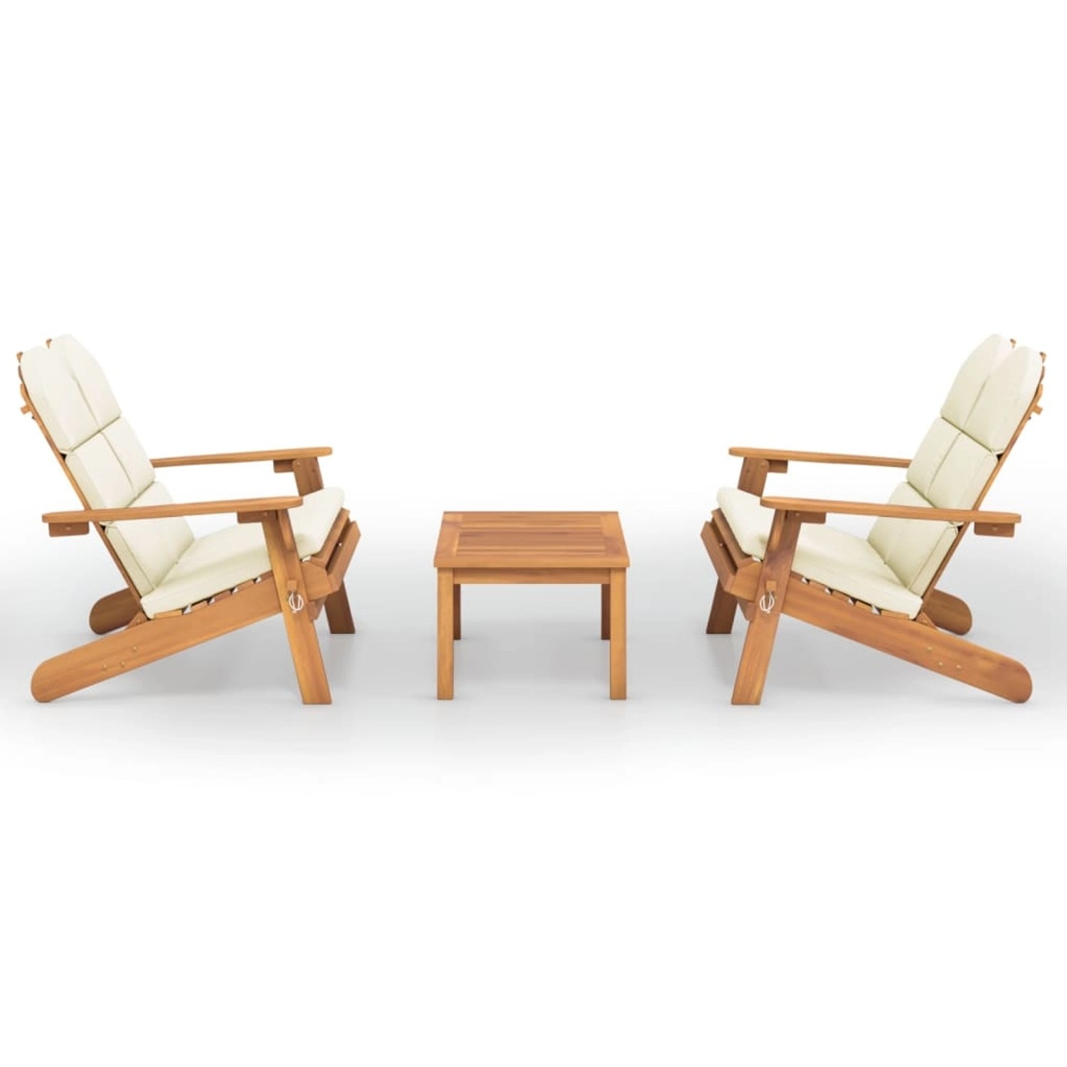 Vidaxl 3-tlg. Garten-lounge-set Adirondack Massivholz Akazie günstig online kaufen