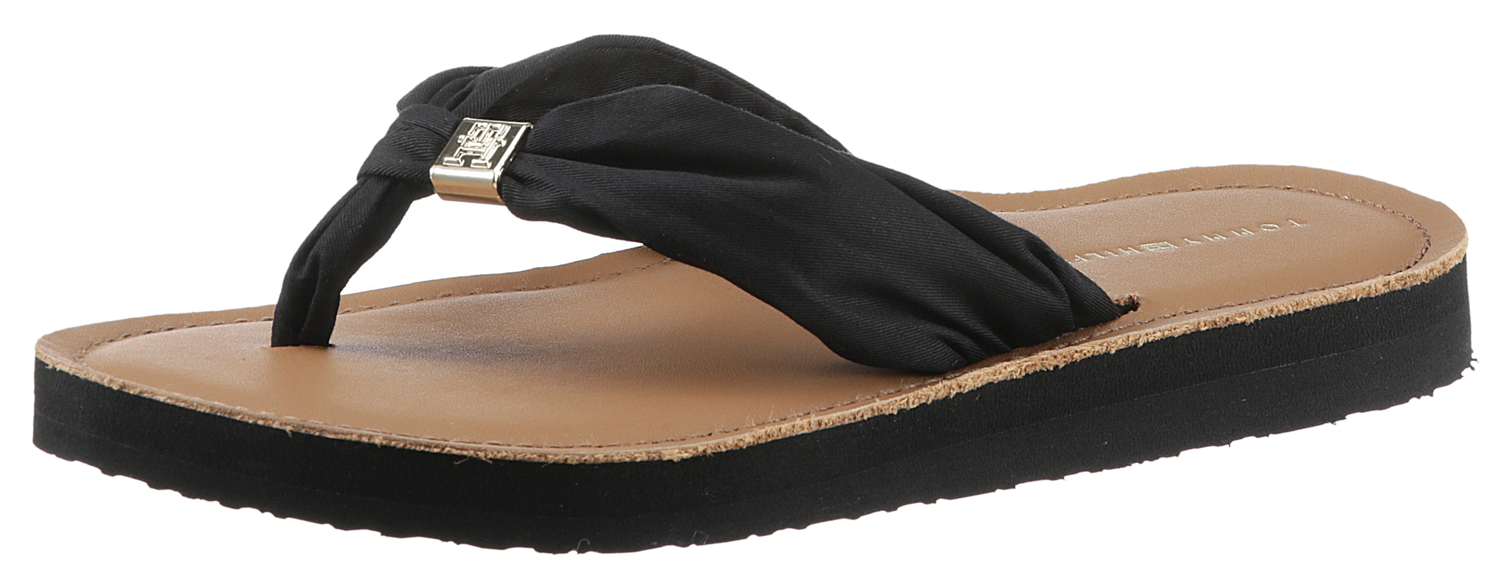 Tommy Hilfiger Zehentrenner "TH ELEVATED BEACH SANDAL", Sommerschuh, Bequem günstig online kaufen