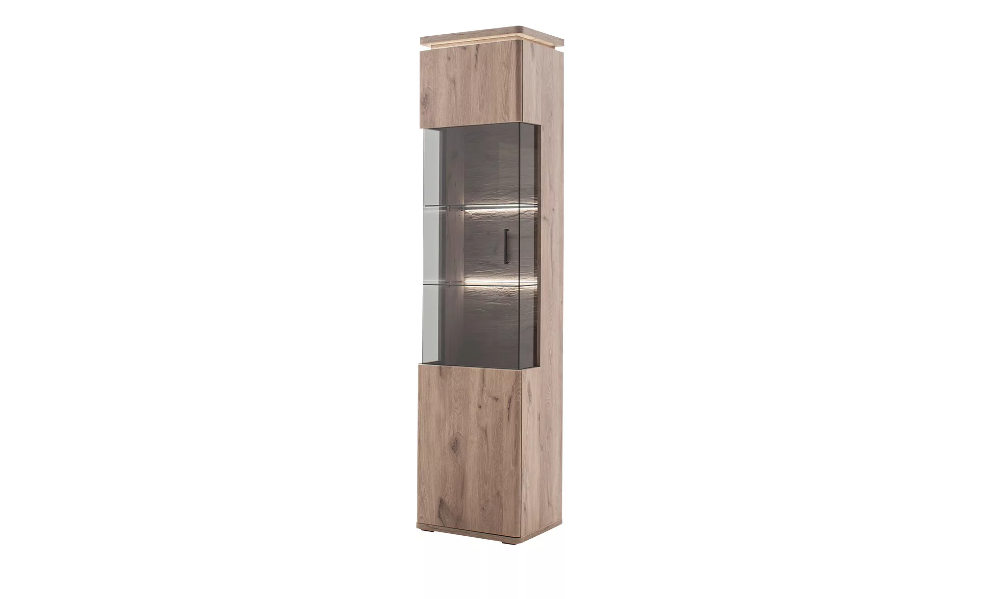 HARPER Vitrine Vitrine HARPER MARSEILLE BHT 50x209x38 cm braun Glasschrank günstig online kaufen