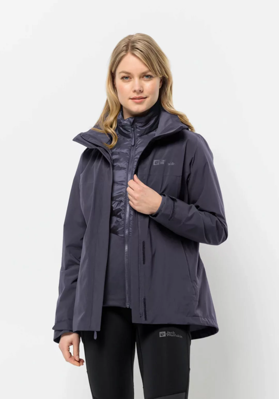 Jack Wolfskin 3-in-1-Funktionsjacke "LUNTAL 3IN1 JKT W", mit Kapuze günstig online kaufen