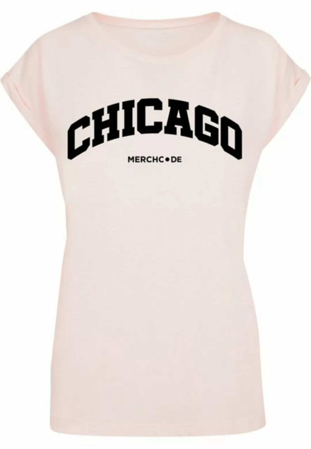 Merchcode T-Shirt Merchcode Damen Ladies Chicago Wording - T-Shirt (1-tlg) günstig online kaufen