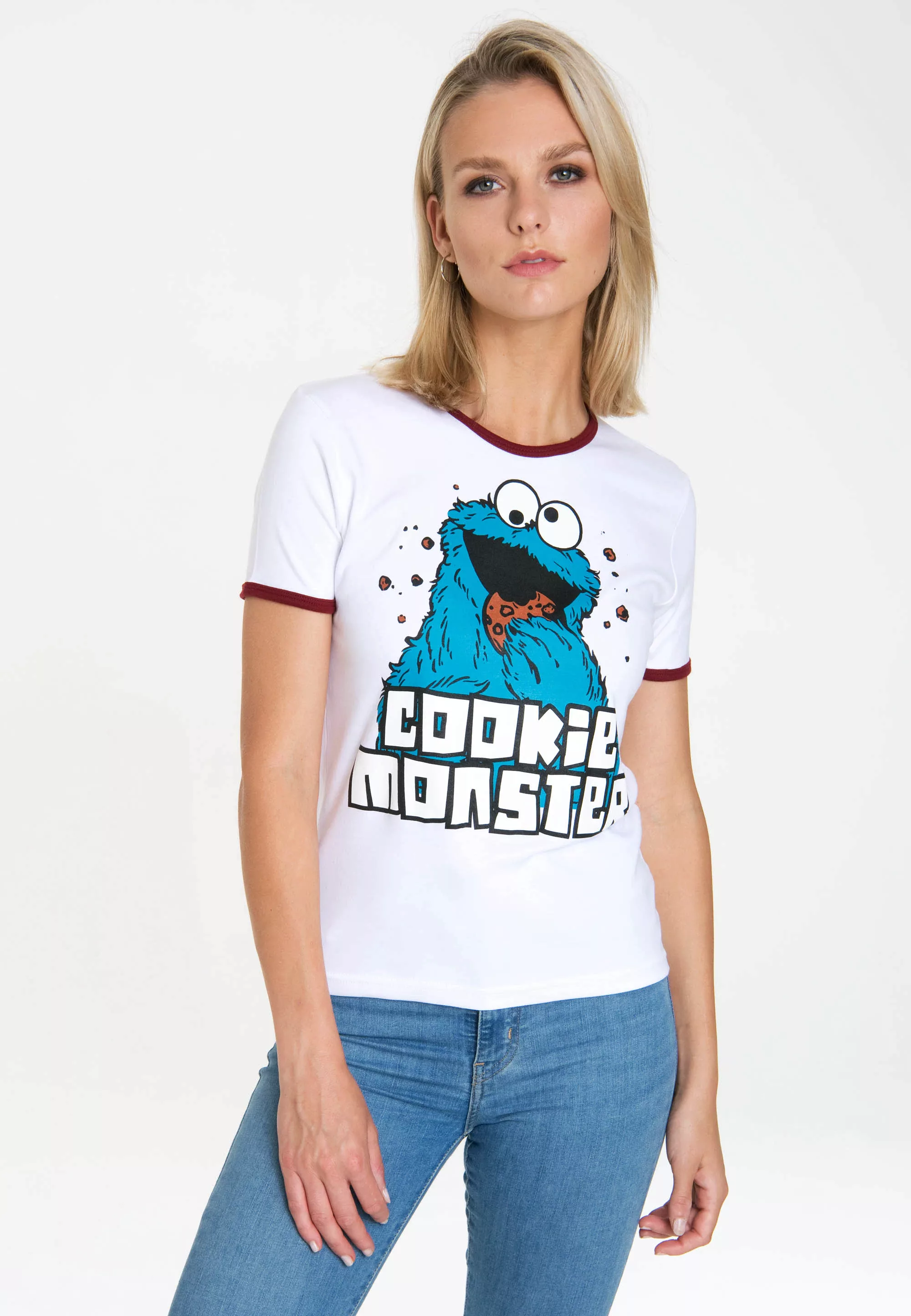 LOGOSHIRT T-Shirt "Sesamstrasse - Krümelmonster", mit lizenziertem Print günstig online kaufen