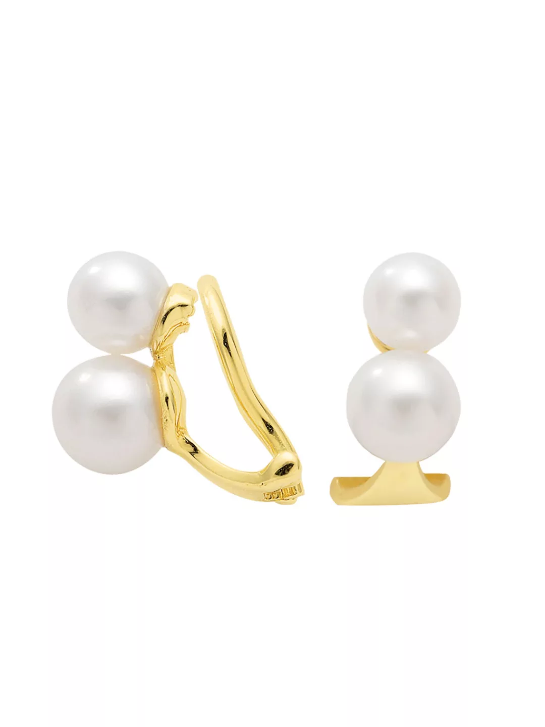 Adelia´s Paar Ohrhänger "585 Gold Ohrringe Ohrclips", mit Süßwasser Zuchtpe günstig online kaufen