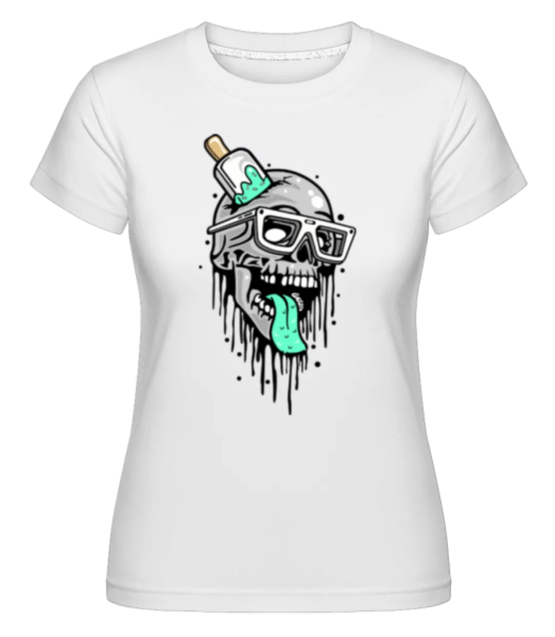 Coloured Skull · Shirtinator Frauen T-Shirt günstig online kaufen
