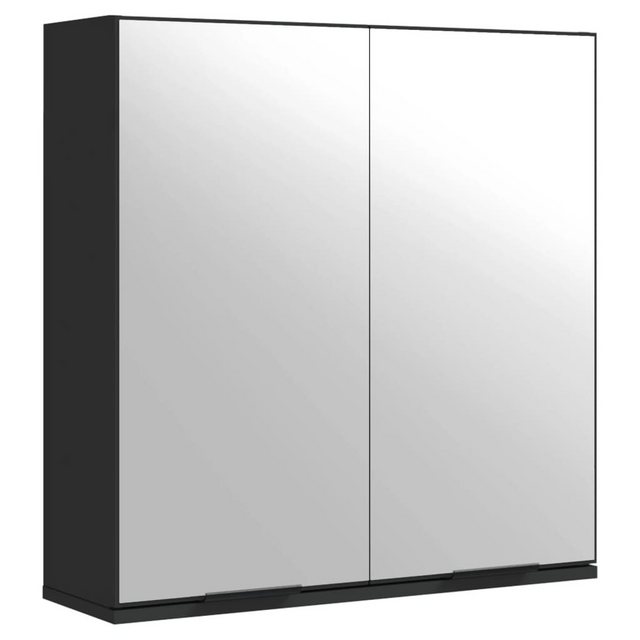 vidaXL Spiegelschrank Spiegelschrank Schwarz 64x20x67 cm Spanplatte günstig online kaufen