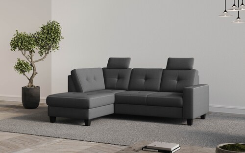 Places of Style Ecksofa »Varese«, Kreuznaht in beige günstig online kaufen