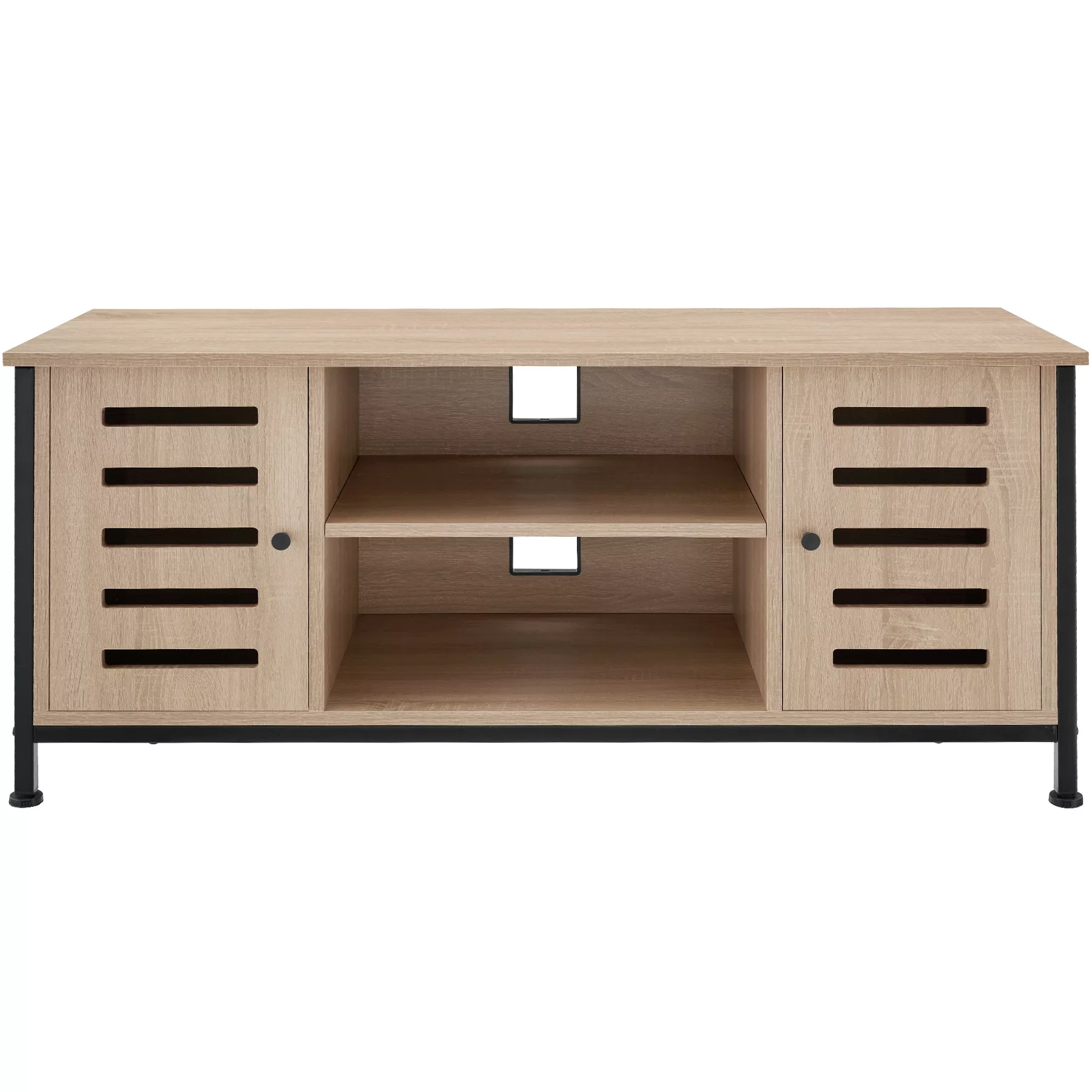 TV-Board Carlow 110x41,5x50,5cm - Industrial Holz hell, Eiche Sonoma günstig online kaufen