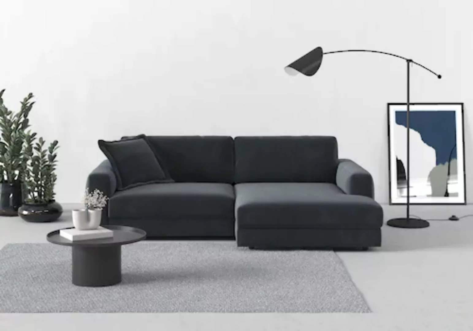 TRENDMANUFAKTUR Ecksofa "Bourbon", (2 St.), mit extra hohem Sitzkomfort, au günstig online kaufen