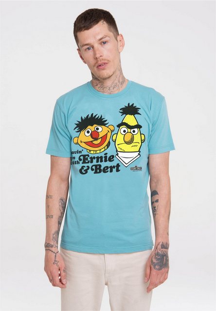 LOGOSHIRT T-Shirt Sesamstrasse - Ernie & Bert, Havin Fun mit angesagtem Ern günstig online kaufen