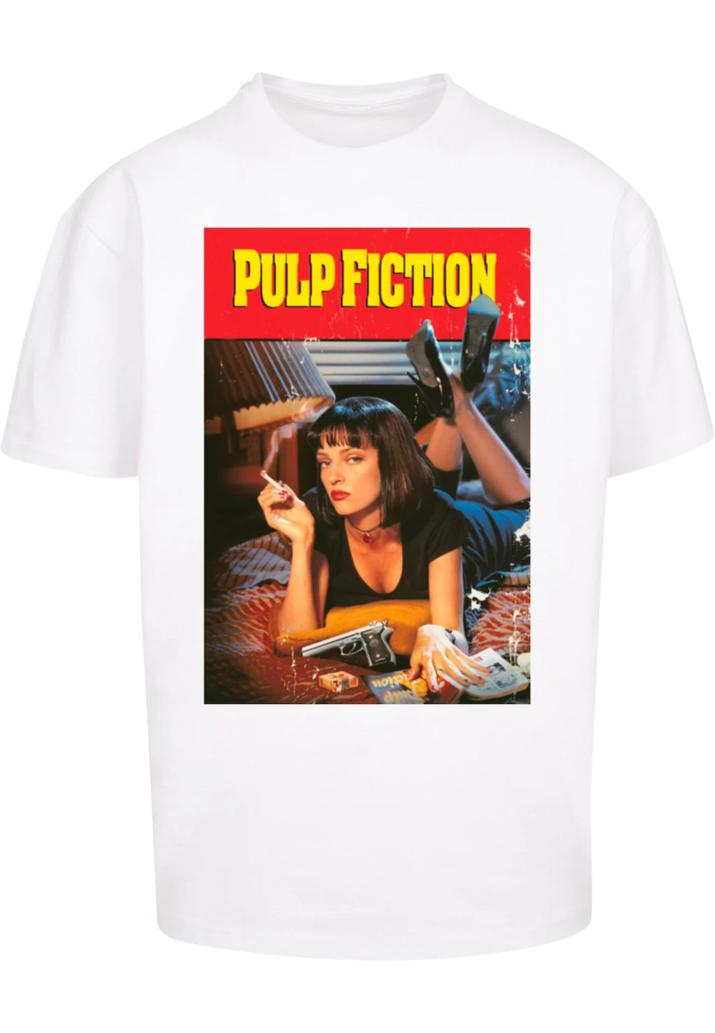 Merchcode T-Shirt "Merchcode Herren Pulp Fiction Poster Oversize Tee" günstig online kaufen