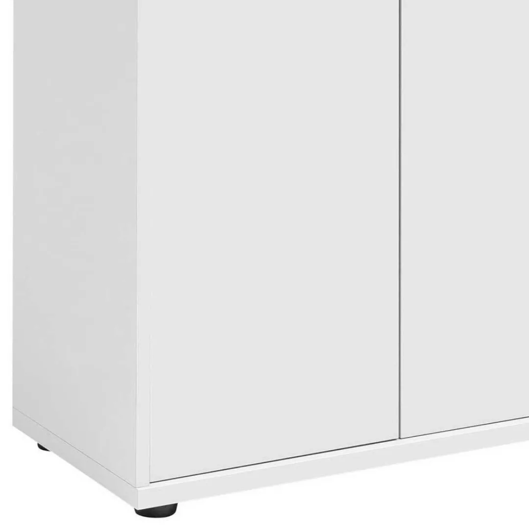 Weißer Aktenschrank 2 türig 111 cm hoch günstig online kaufen