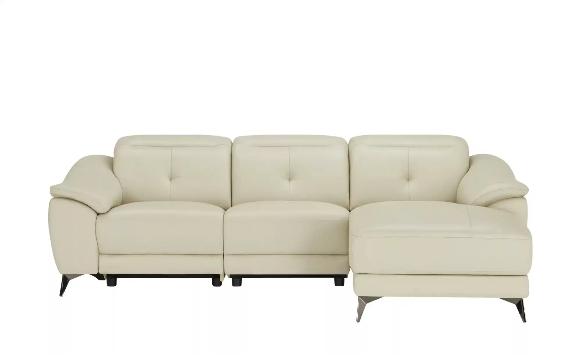 uno Ecksofa mit elektrischer Relaxfunktion Eva ¦ creme ¦ Maße (cm): B: 255 günstig online kaufen