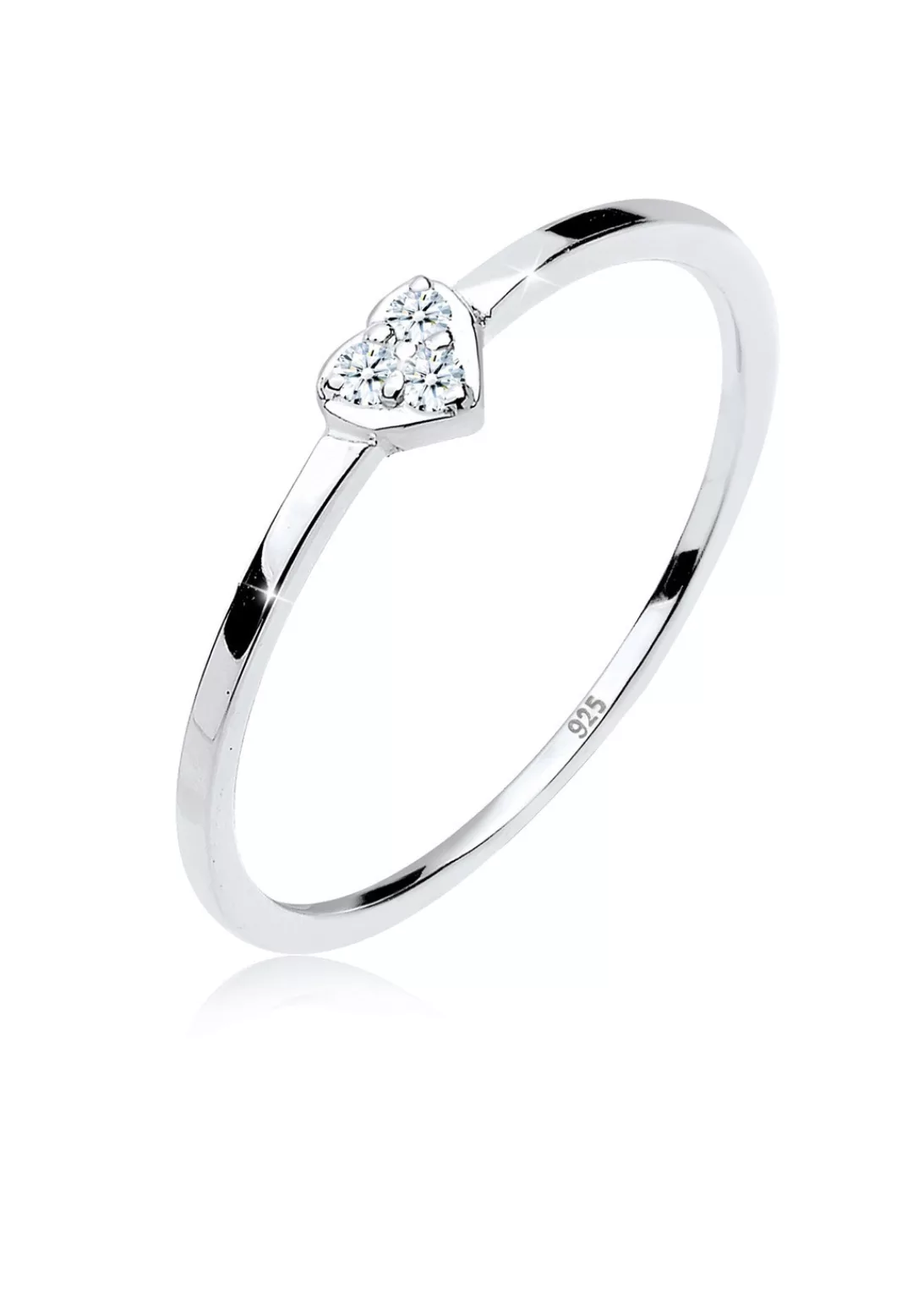 Elli DIAMONDS Verlobungsring "Herz Symbol Diamant 0.04 ct. 925 Silber" günstig online kaufen