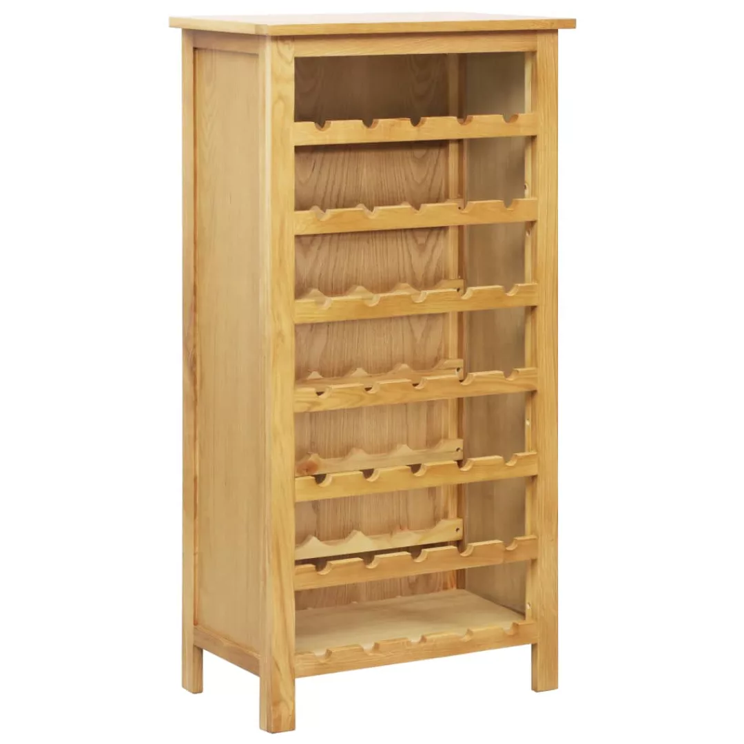 Weinschrank 56 X 32 X 110 Cm Massivholz Eiche günstig online kaufen