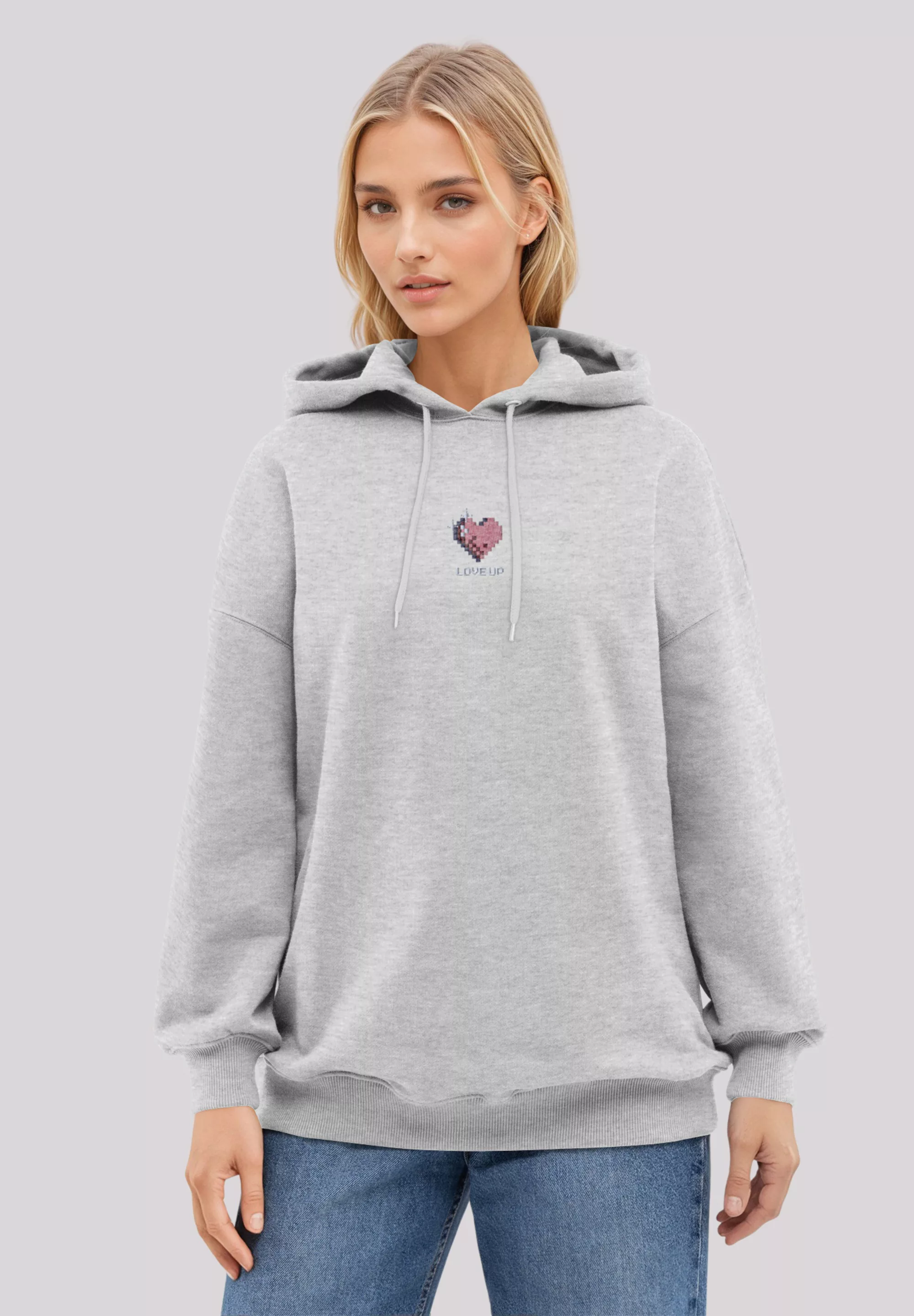 F4NT4STIC Kapuzenpullover "Pixel Herz bestickt", bestickt, Premium Qualität günstig online kaufen