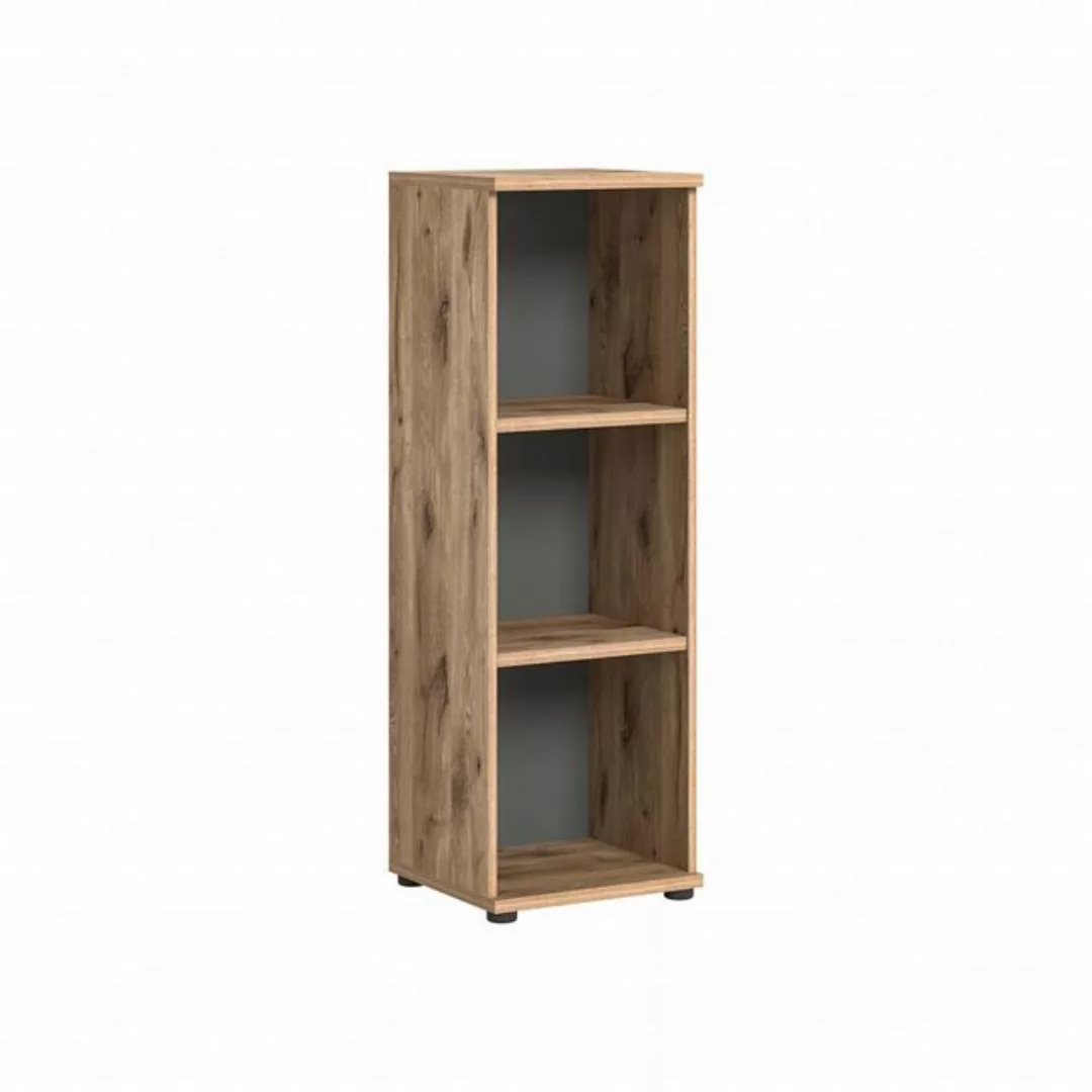 xonox.home Mehrzweckschrank Regal Büroregal MASON 122x40 cm in Nox Eiche un günstig online kaufen