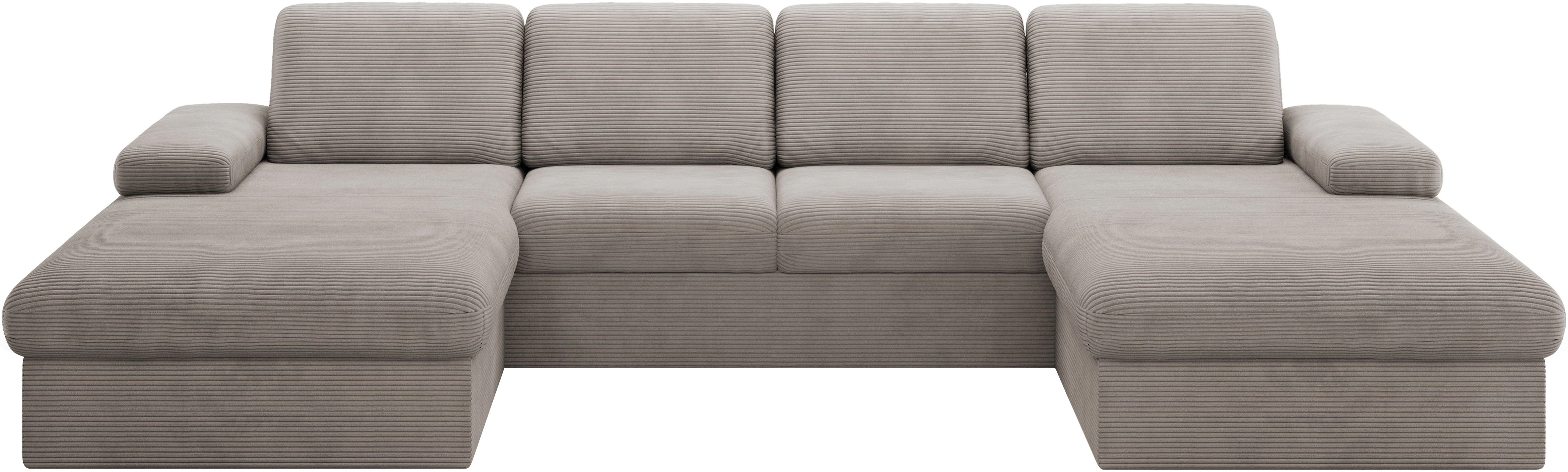 sit&more Wohnlandschaft "Moreno", mit Armteilverstellung,wahlweise mit Bett günstig online kaufen