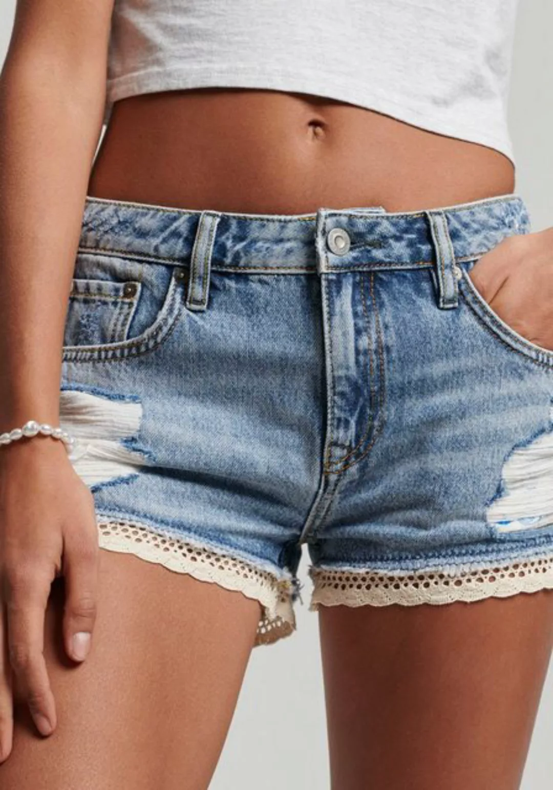 Superdry Jeanshotpants VINTAGE DENIM HOT SHORT günstig online kaufen
