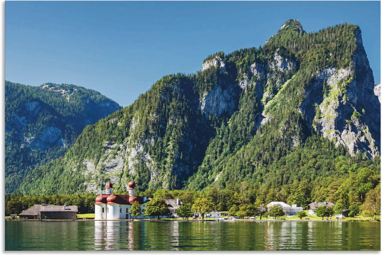 Artland Wandbild "Blick auf den Königssee", Berge & Alpenbilder, (1 St.), a günstig online kaufen