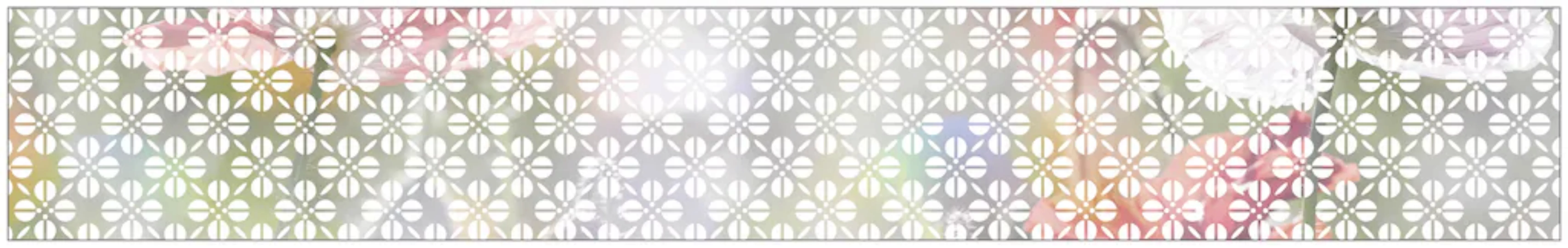 MySpotti Fensterfolie "Look Grafik Blumenmuster white", halbtransparent, gl günstig online kaufen