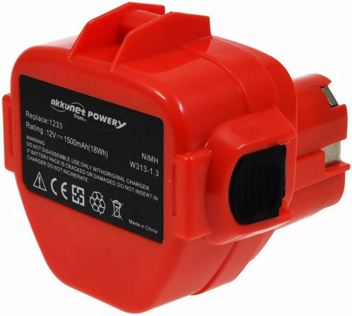 Powery Akku für Makita Magazinschrauber 6835DWD 1500mAh Akku 1500 mAh (12 V günstig online kaufen