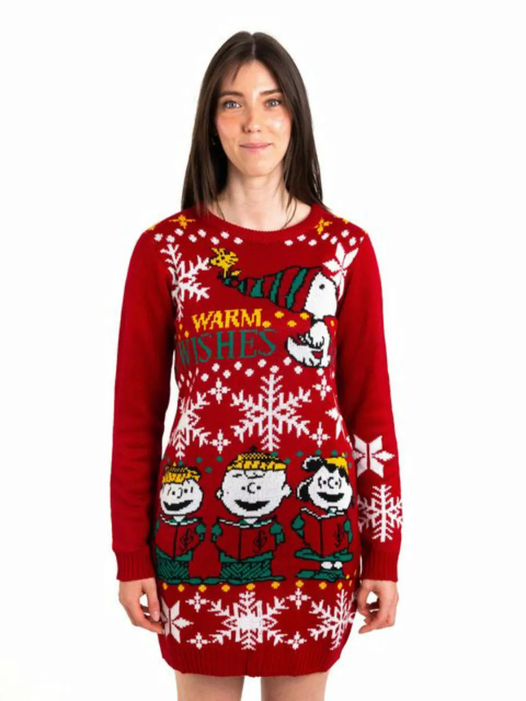 United Labels® Weihnachtspullover Peanuts Snoopy - Warm wishes günstig online kaufen