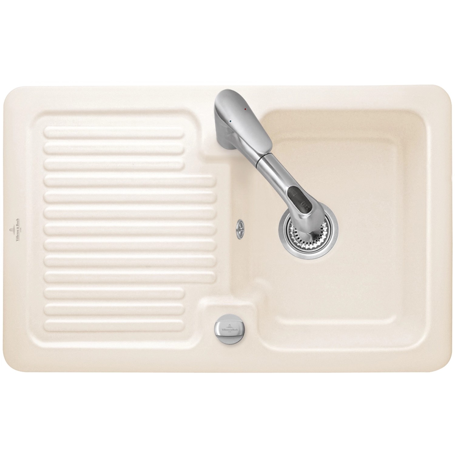 Villeroy & Boch Einbauspüle Condor 45 Ablaufg. Keramik Crema CeramicPlus günstig online kaufen