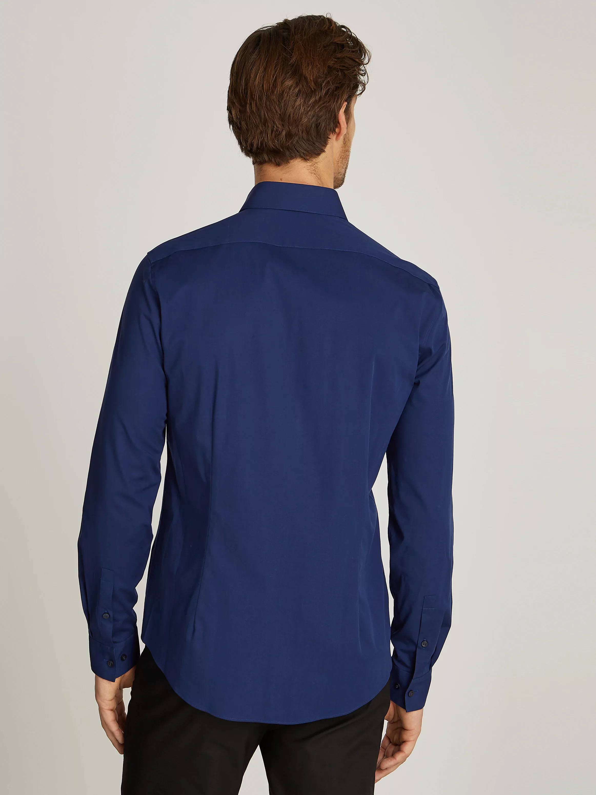 Calvin Klein Businesshemd POPLIN STRETCH SLIM SHIRT mit Kentkragen günstig online kaufen