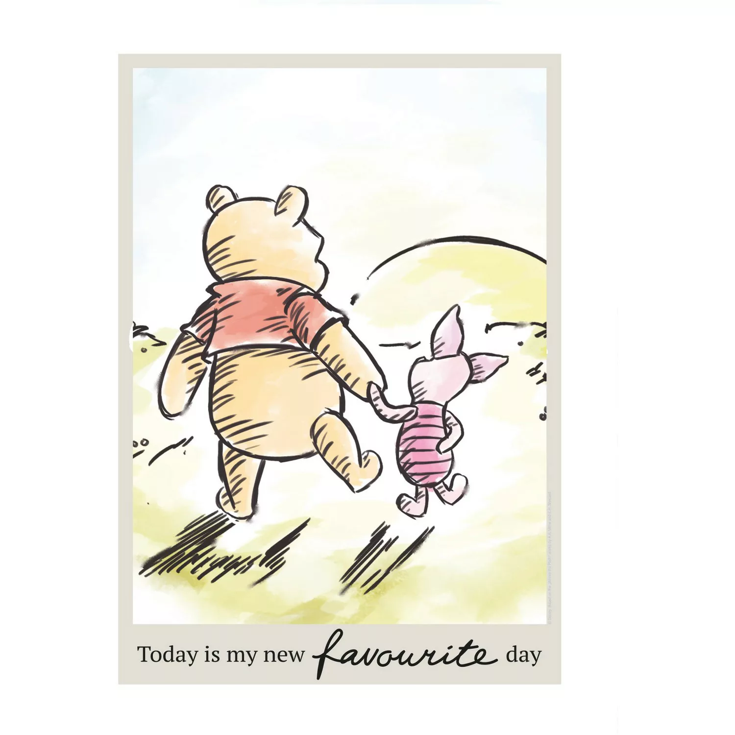 Komar Wandbild Winnie Pooh Today 30 x 40 cm günstig online kaufen