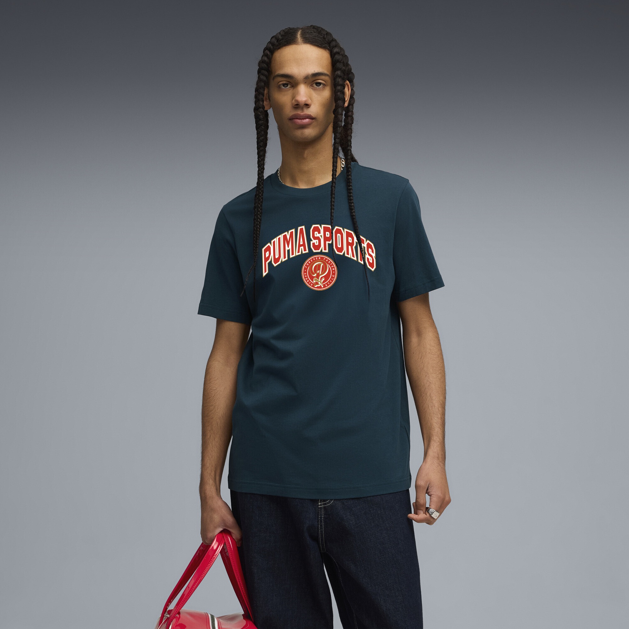 PUMA T-Shirt "Wardrobe Essentials Sports Legacy T-Shirt Herren" günstig online kaufen