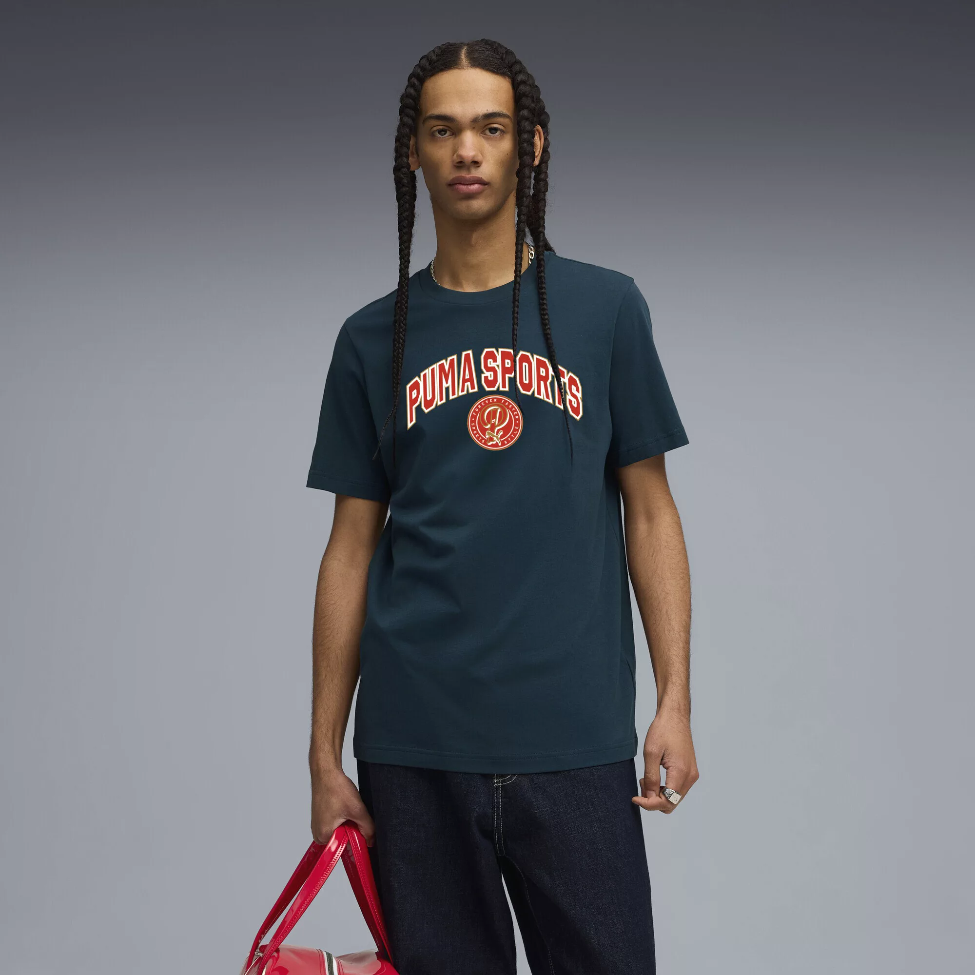 PUMA T-Shirt "Wardrobe Essentials Sports Legacy T-Shirt Herren" günstig online kaufen