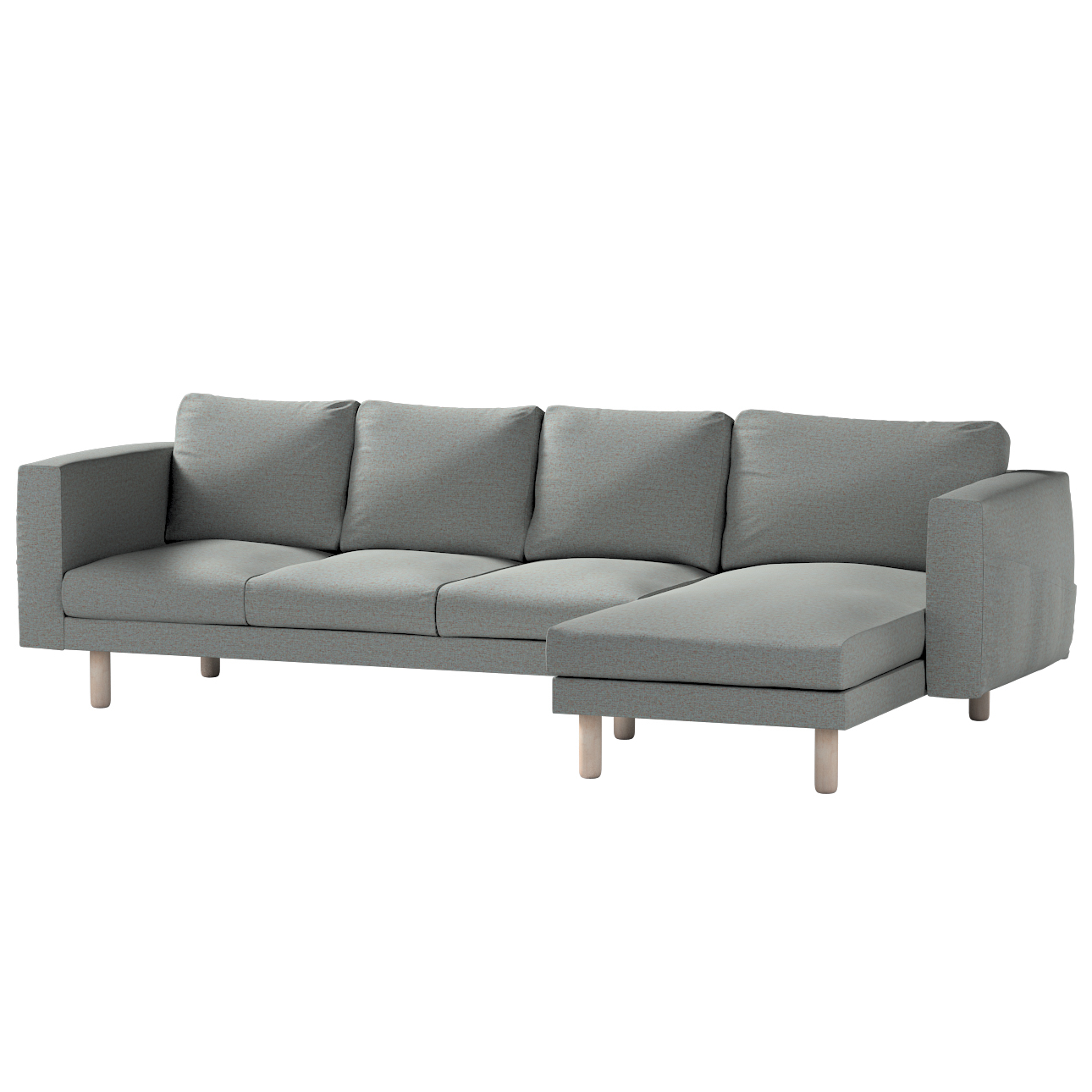 Bezug für Norsborg 4-Sitzer Sofa mit Recamiere, blau, Norsborg Bezug für 4- günstig online kaufen