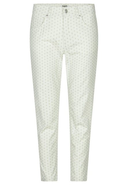 ANGELS 7/8-Jeans Hose Ornella mit grafischem Print mit Label-Applikationen günstig online kaufen