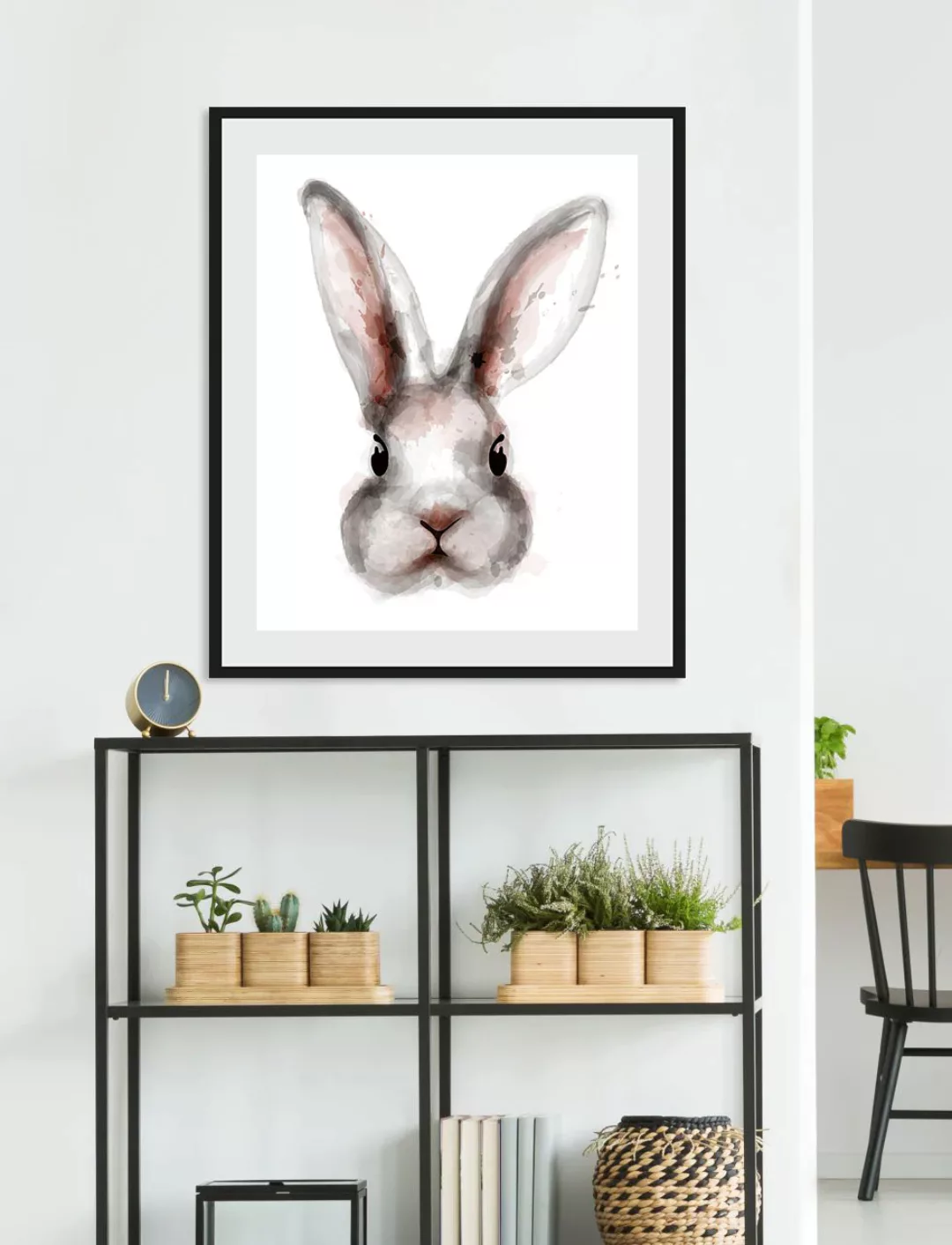 queence Bild "Aquarell Häschen", Hase-Hasen-Kunst-Haustiere, (1 St.), HD Pr günstig online kaufen