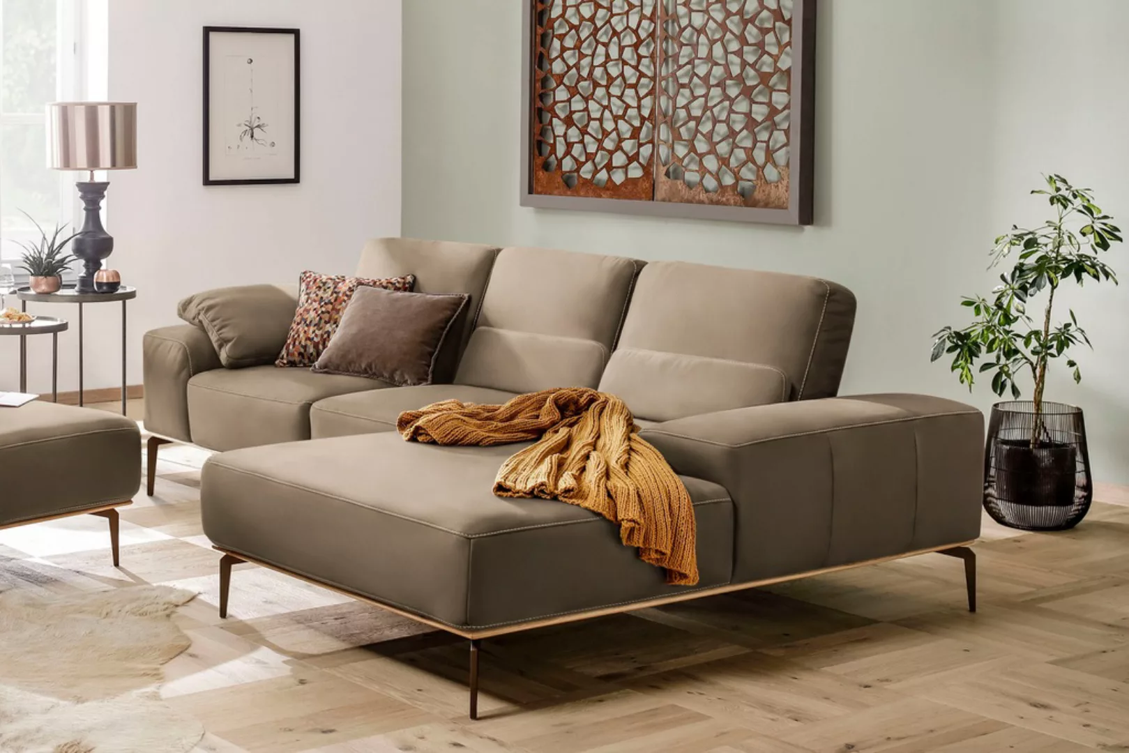 W.SCHILLIG Ecksofa "run, Designsofa mit tollem Sitzkomfort, bequem, L-Form" günstig online kaufen