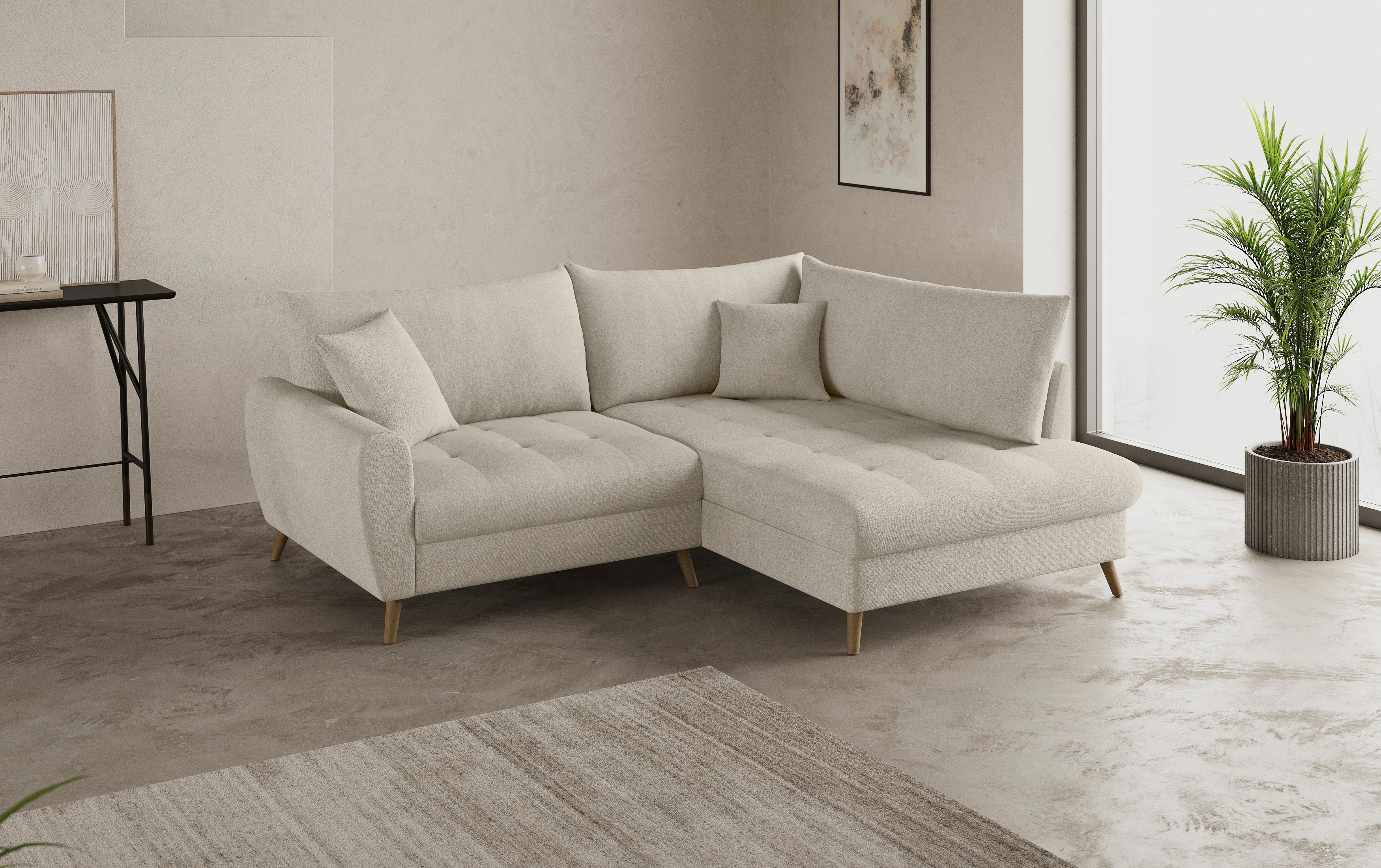 Home affaire Ecksofa "Blackburn II, L-Form", Mit Kaltschaumpolsterung bis 1 günstig online kaufen