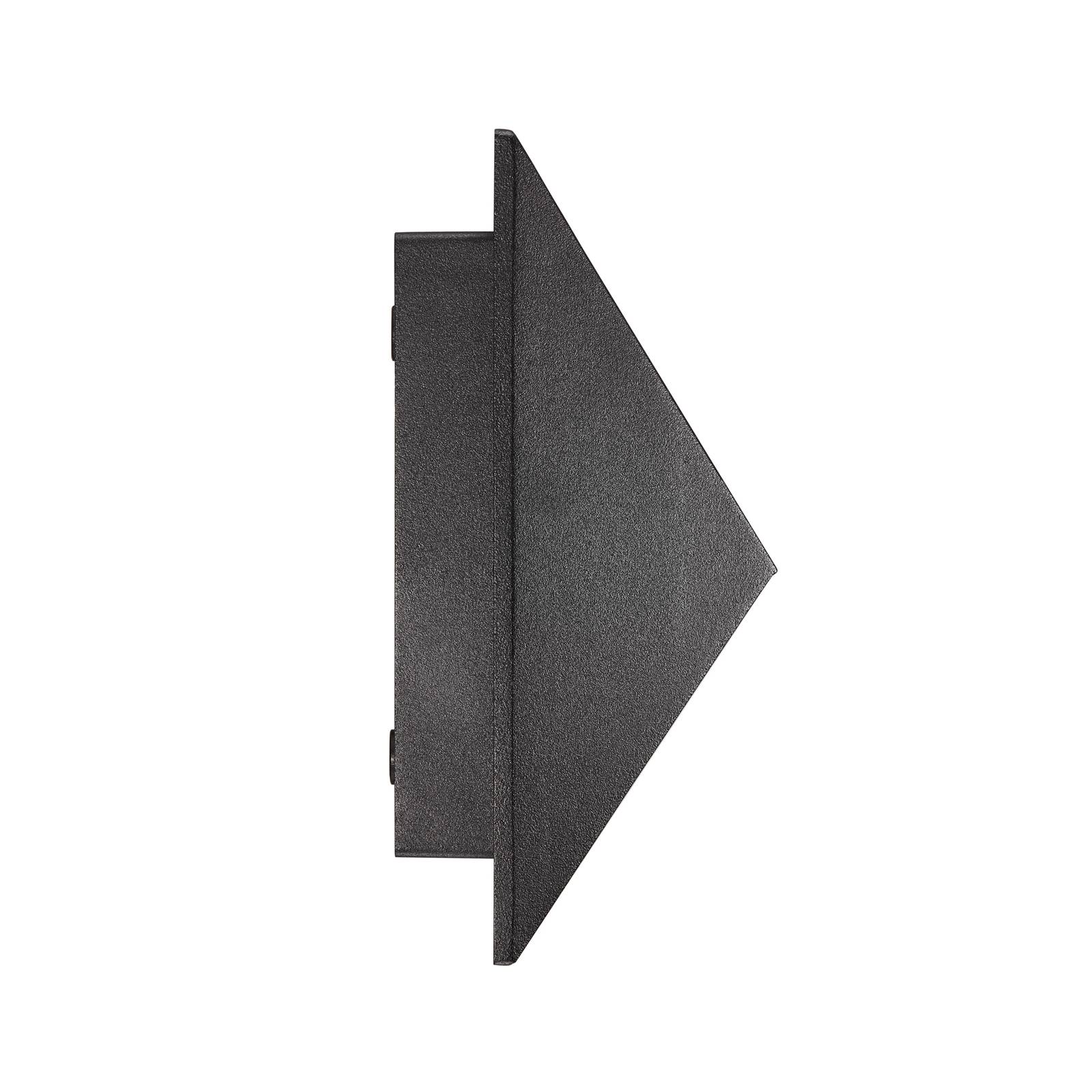 Außenwandleuchte Pontio 15, Breite 15 cm, schwarz günstig online kaufen