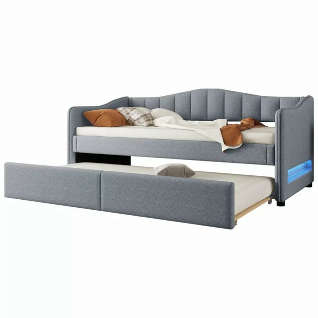 HAUSS SPOLE Schlafsofa 90x200cm mit ausziehbarem Bett, Ambiente-Licht Leine günstig online kaufen