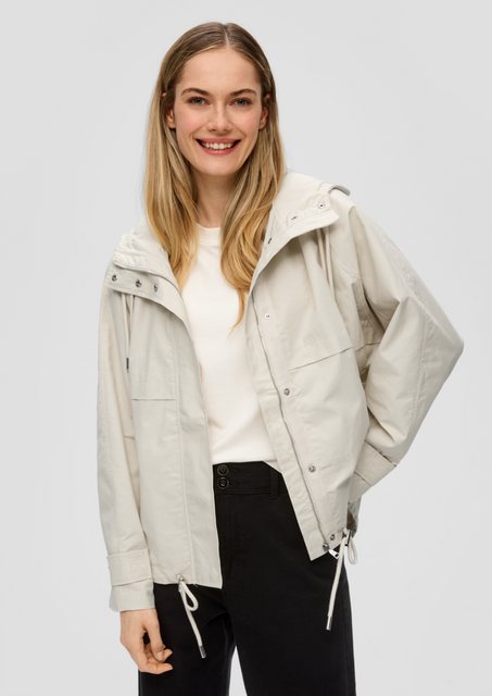 s.Oliver Funktionsjacke Kapuzenjacke mit Garment Wash Garment Dye günstig online kaufen