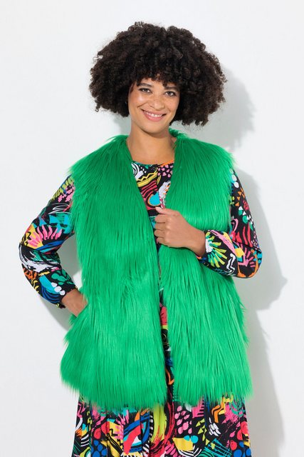 Angel of Style Steppweste Weste Straight Fit Neon FakeFur offene Form günstig online kaufen