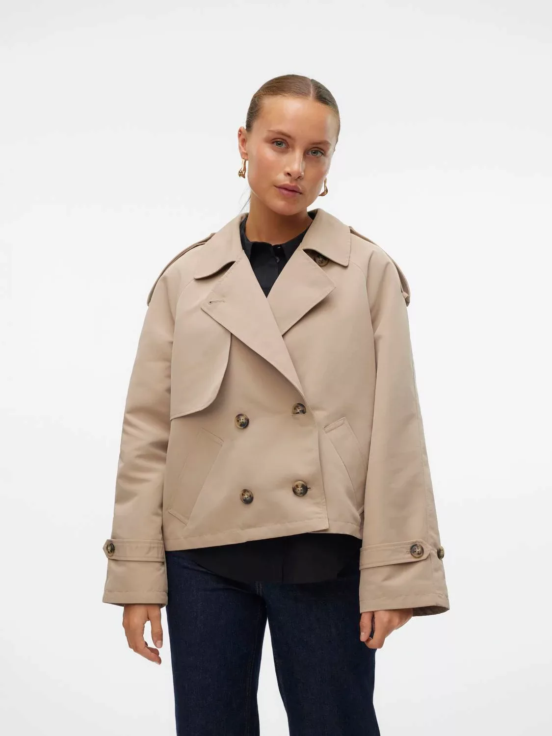 Vero Moda Steppjacke VMCHLOE SHORT TRENCHCOAT GA NOOS günstig online kaufen