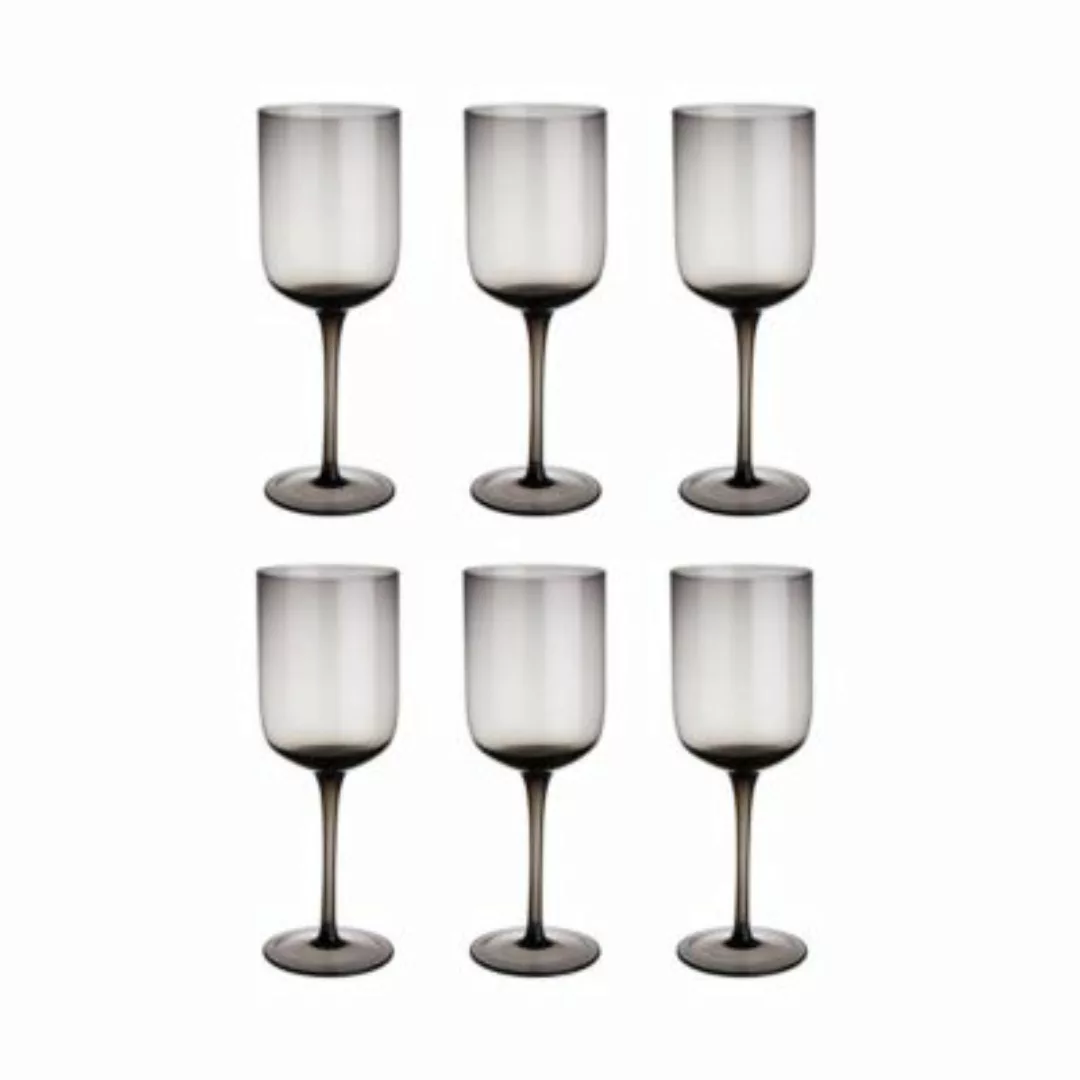 BUTLERS VENICE 6x Weingläser 390ml grau günstig online kaufen